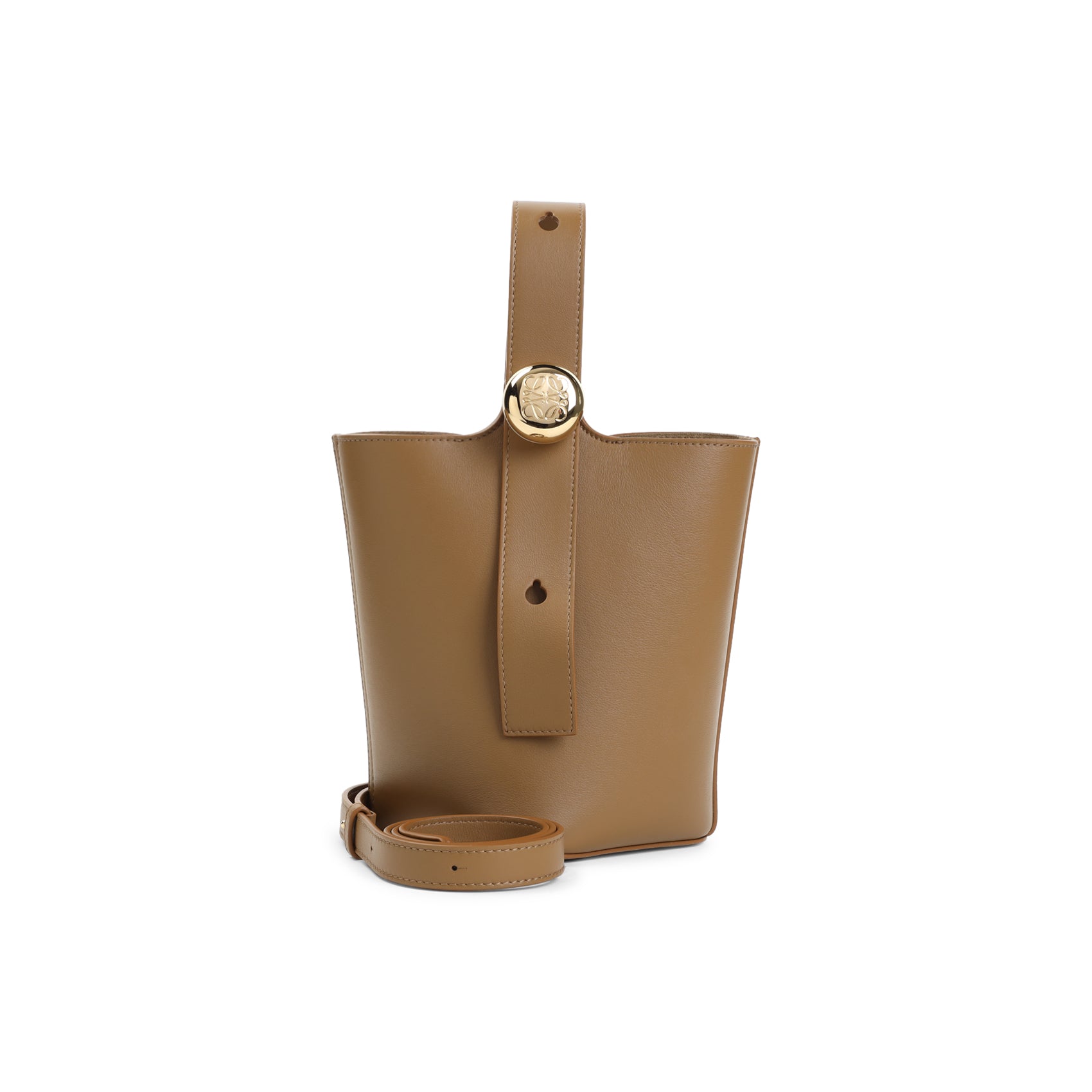 Pebble Mini Bucket Bag Nude & Neutrals Calf Skin