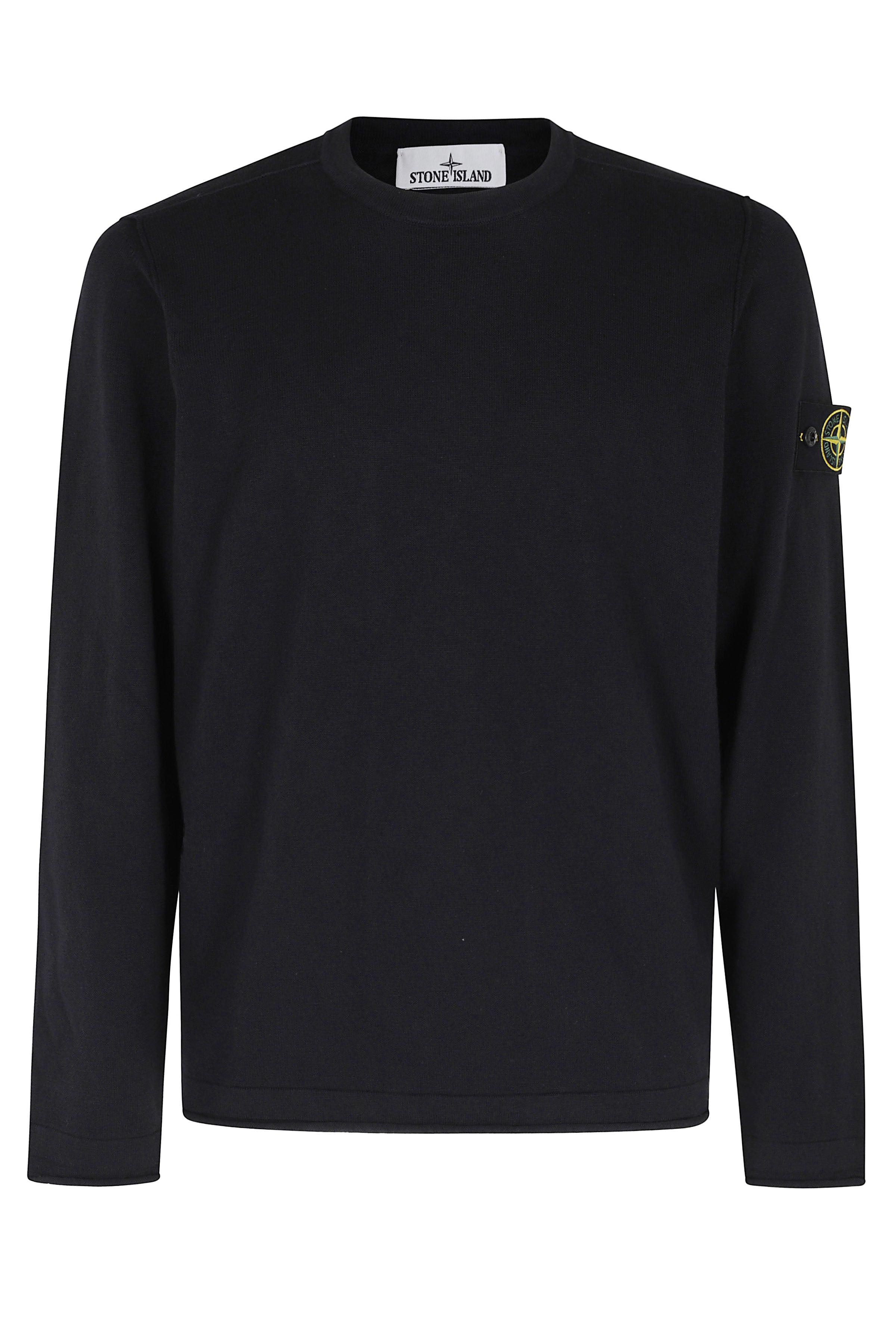 Crewneck Black Cotone Poliammide Maglia