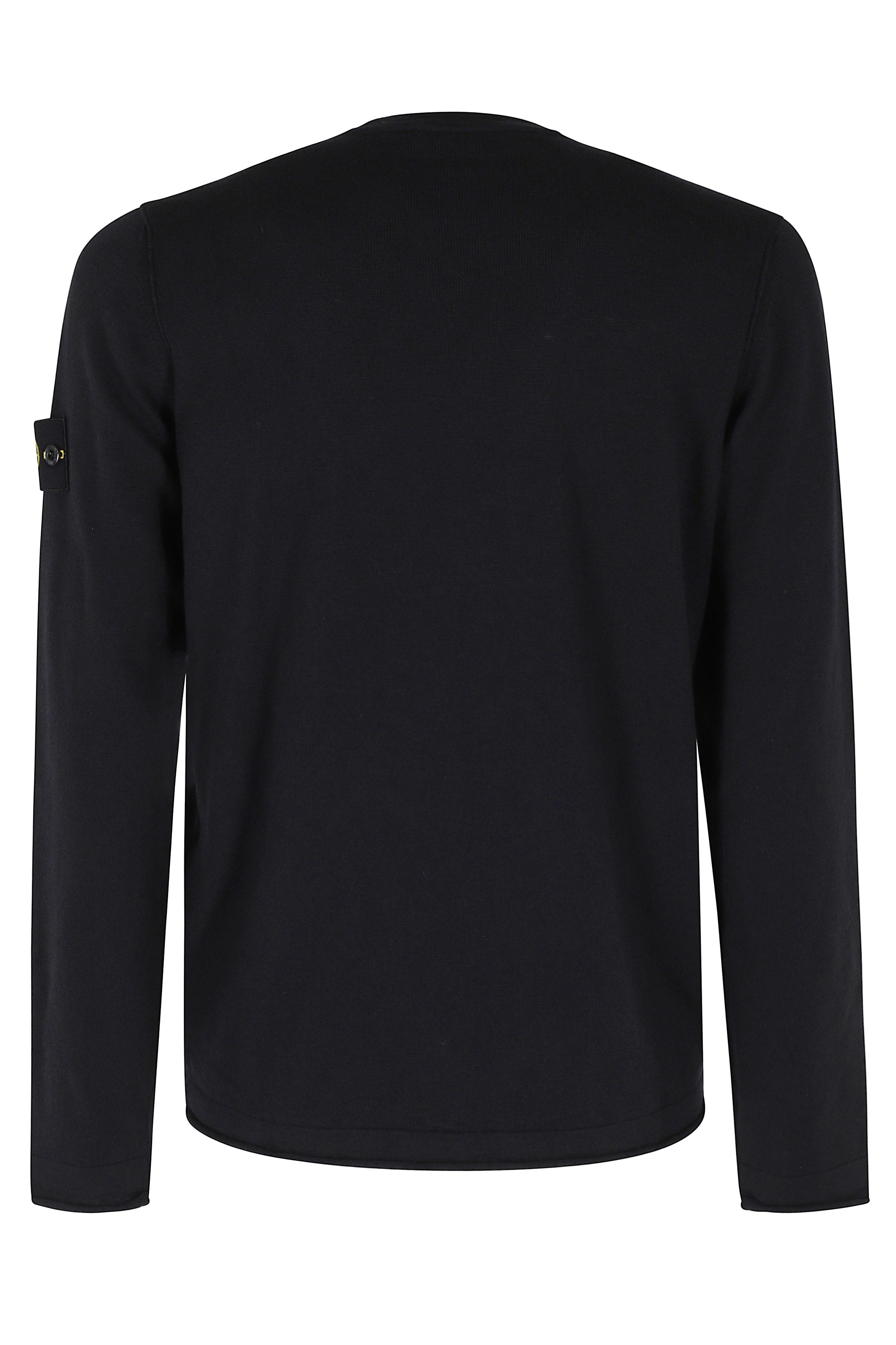 Crewneck Black Cotone Poliammide Maglia