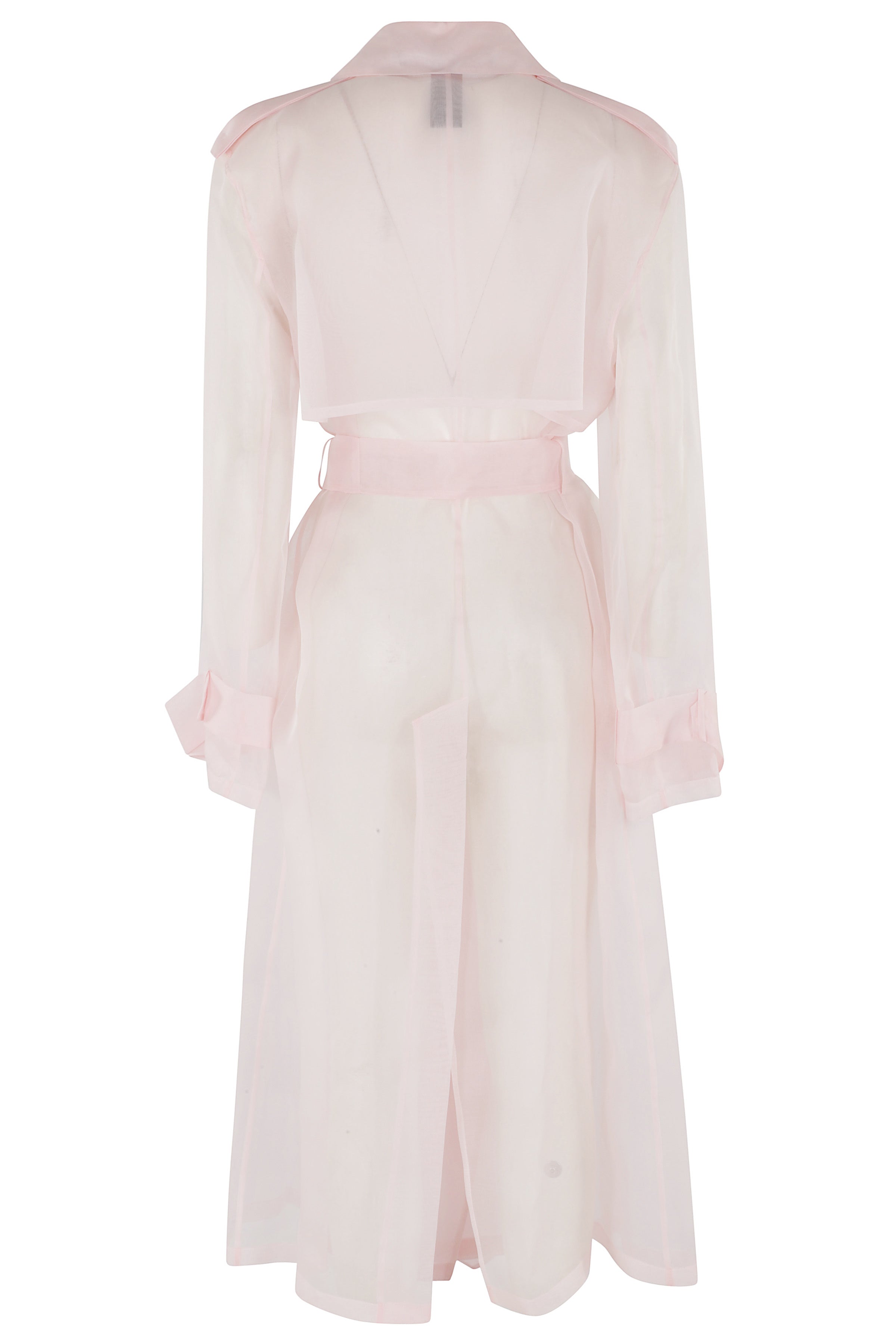 Trench In Organza Di Seta Pink & Purple