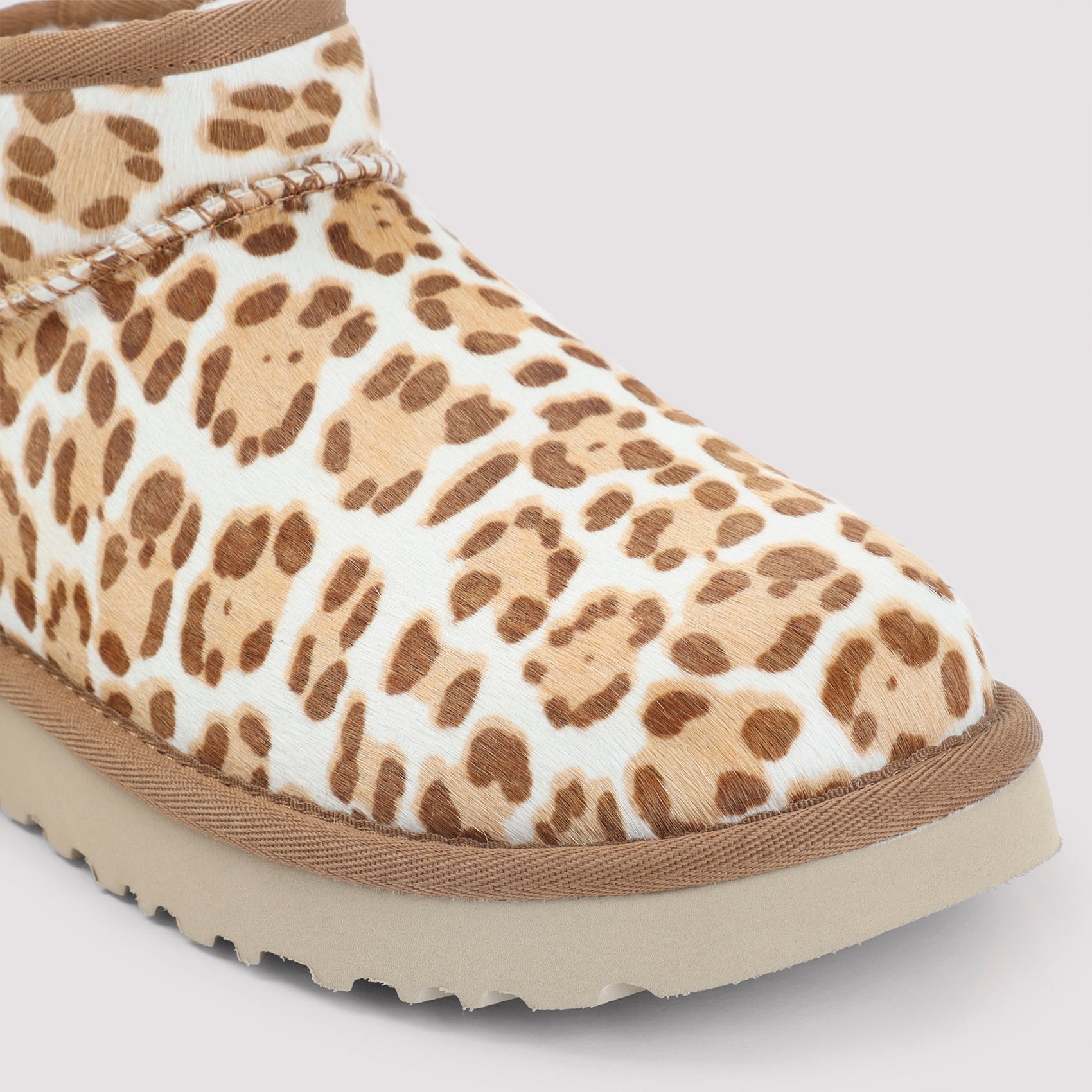 Classic Ultra Mini Plains Felicity Boots Nude & Neutrals Wool Lyocell Rubber Shoe