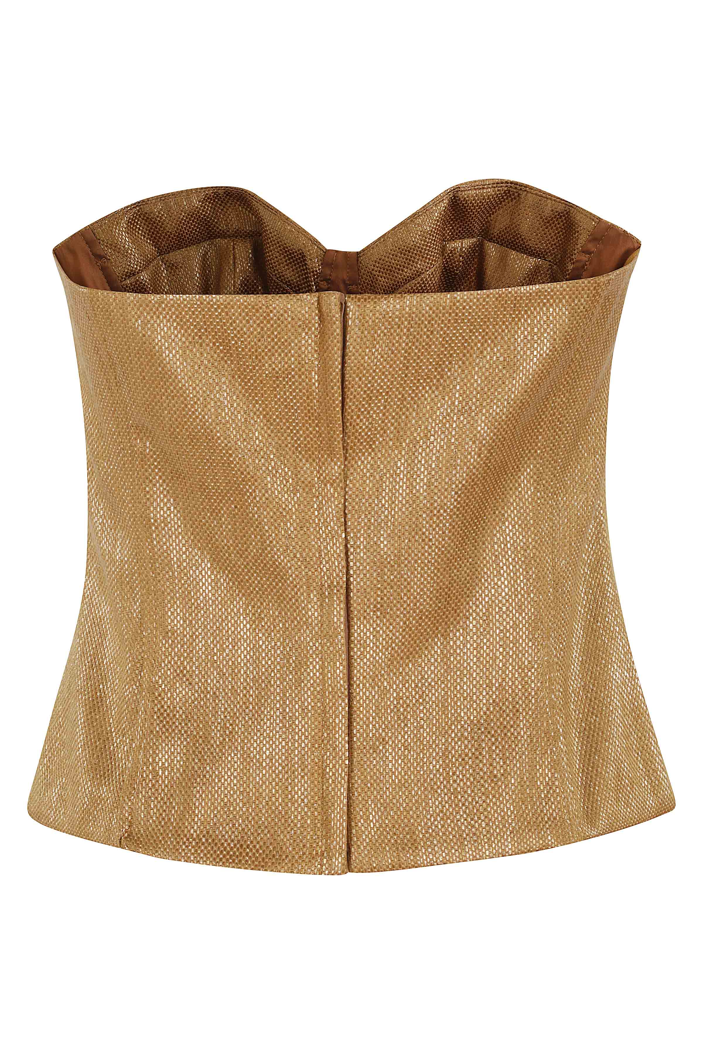 Top Bustier Rafia Multicolour