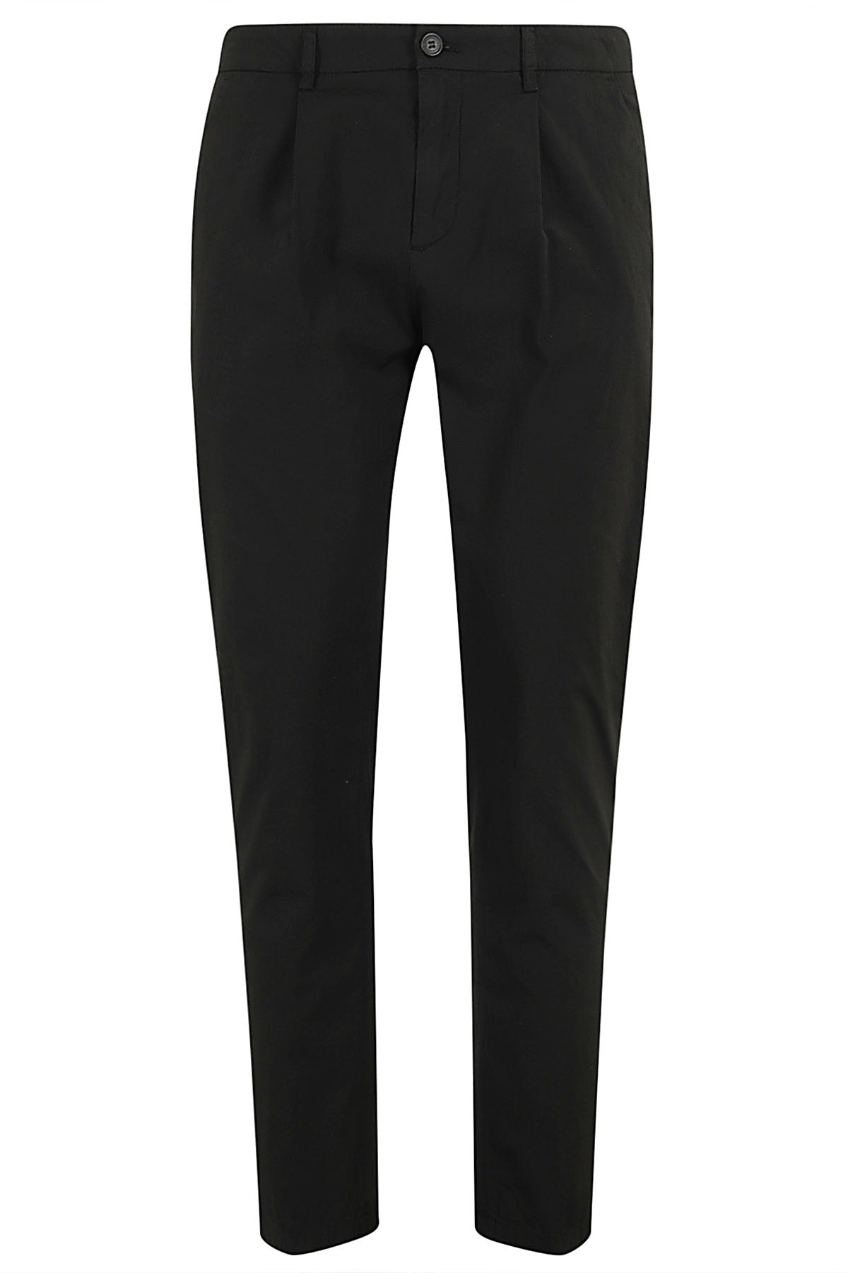 Prince Pences Black Cotone Elastan Pantaloni