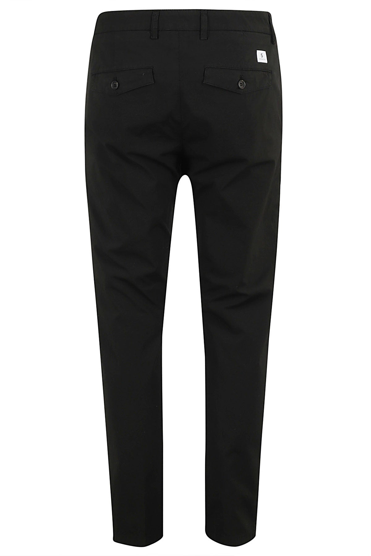 Prince Pences Black Cotone Elastan Pantaloni