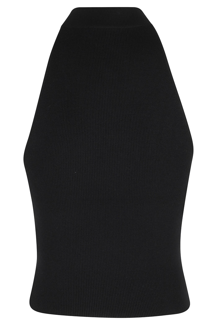 Renlen Halter Top Black Lana Vergine Tops