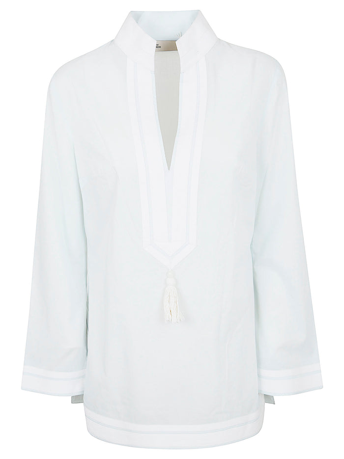 Cotton Tory Tunic Blue Camicia