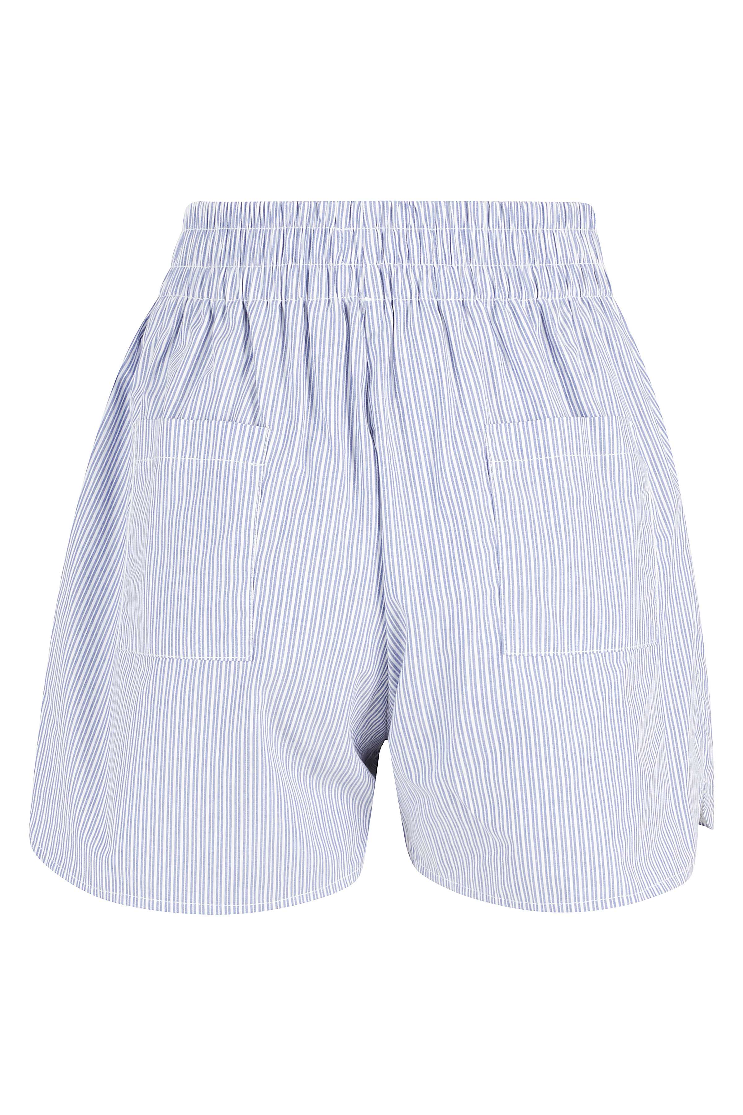 Top Shorts Set Blue Cotone