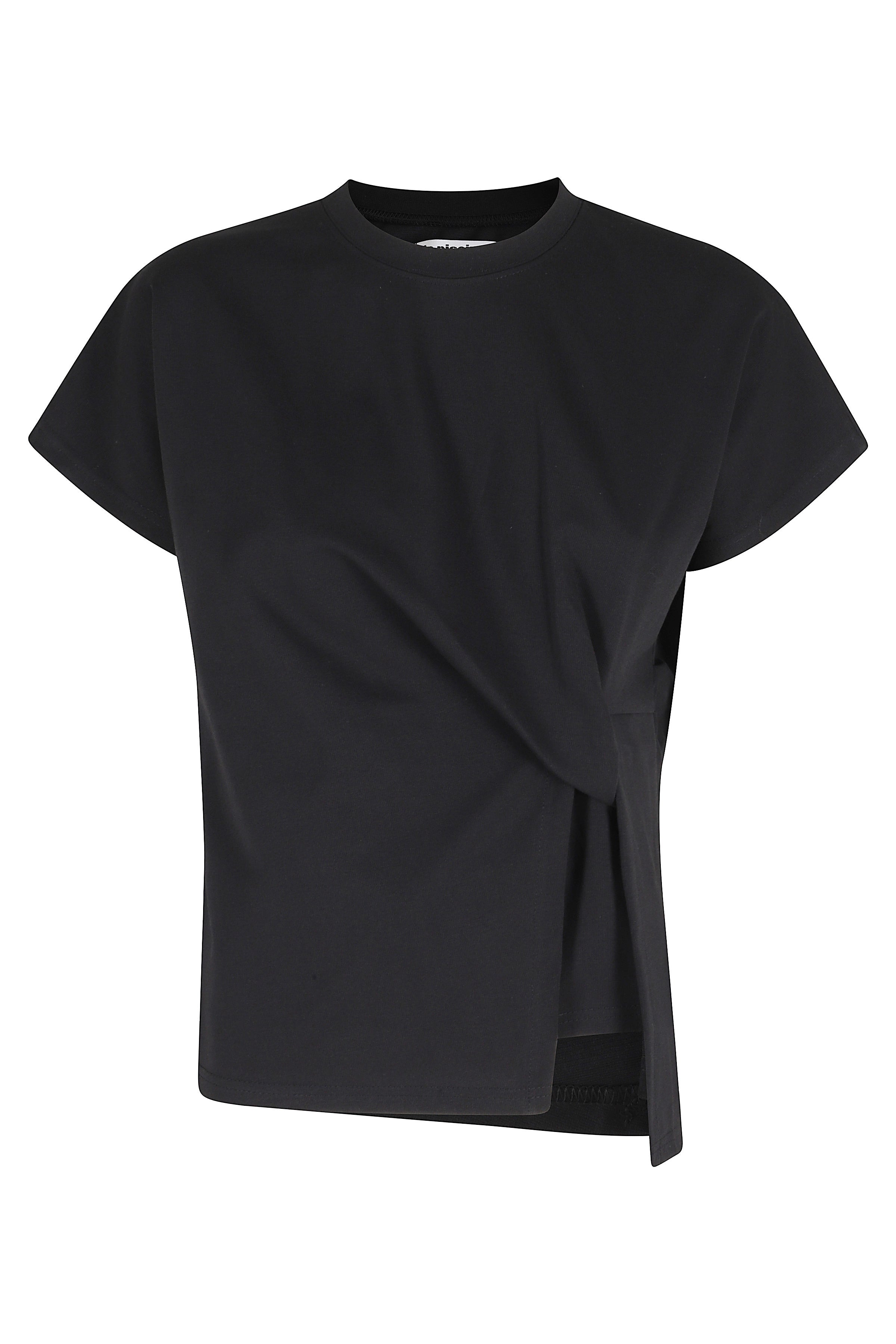 T-Shirt Knot Black Poliestere Cotone Spandex