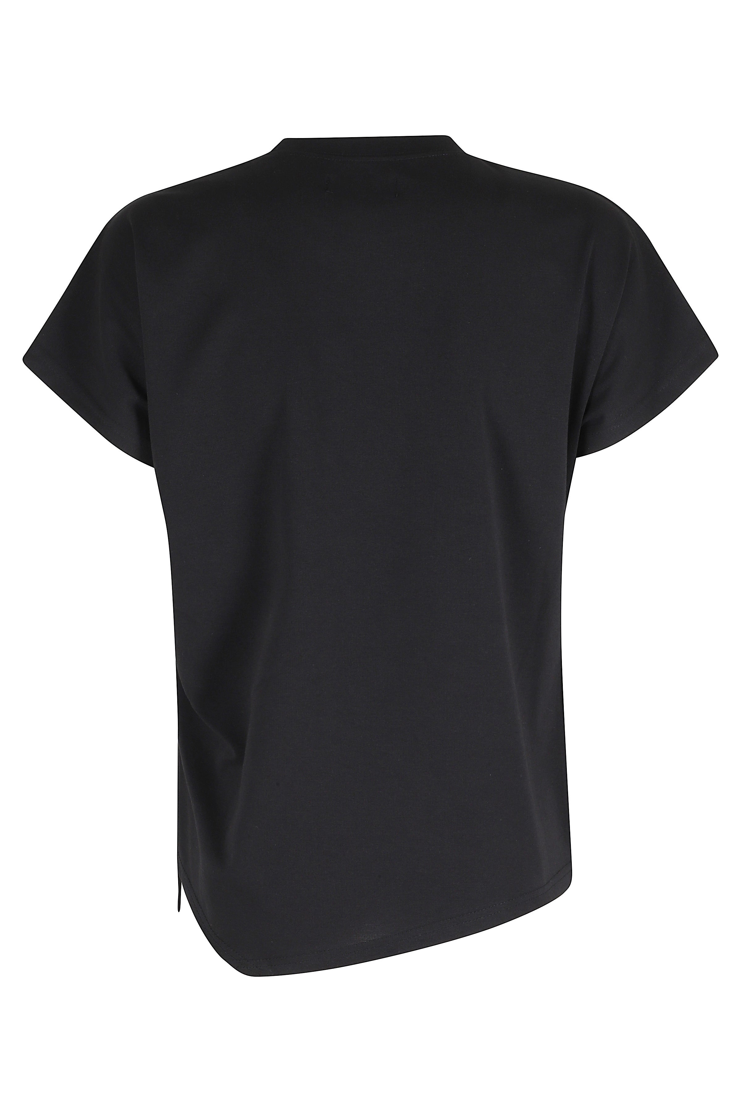 T-Shirt Knot Black Poliestere Cotone Spandex