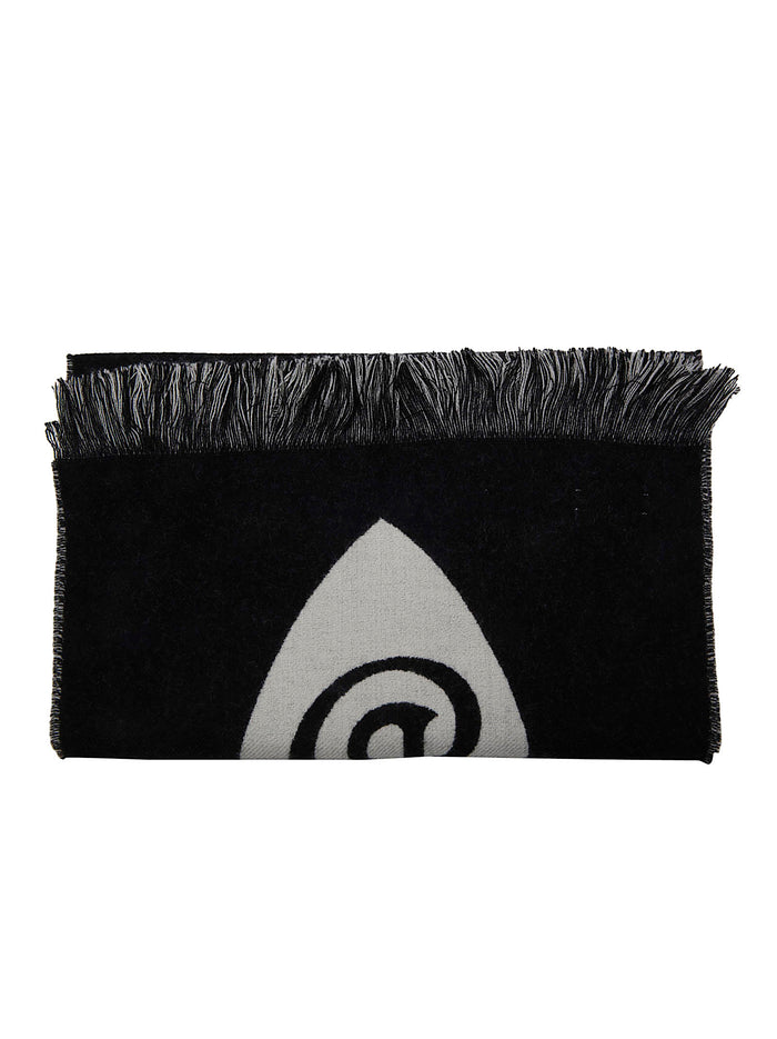 Scarves Black Wool Sciarpa