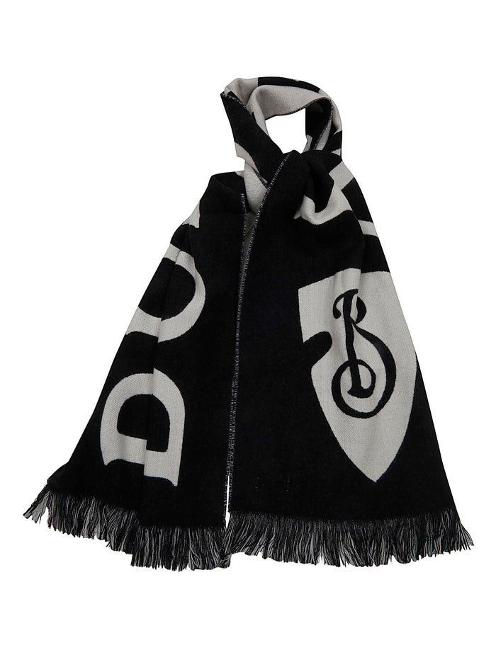 Scarves Black Wool Sciarpa