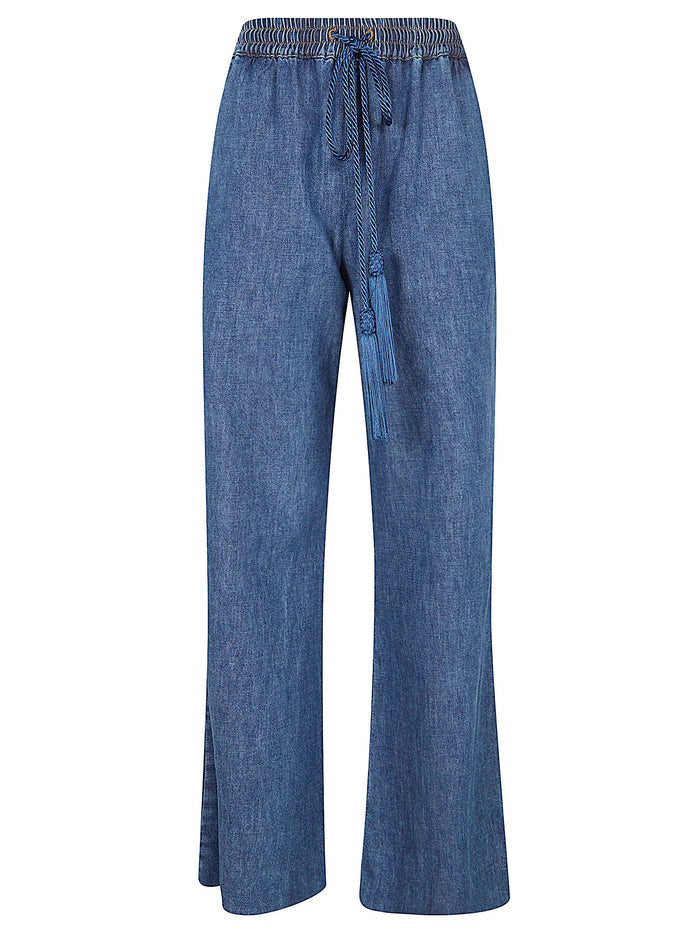 Pantalone Denim | Solid Chambray Blu Medio Blue Jean