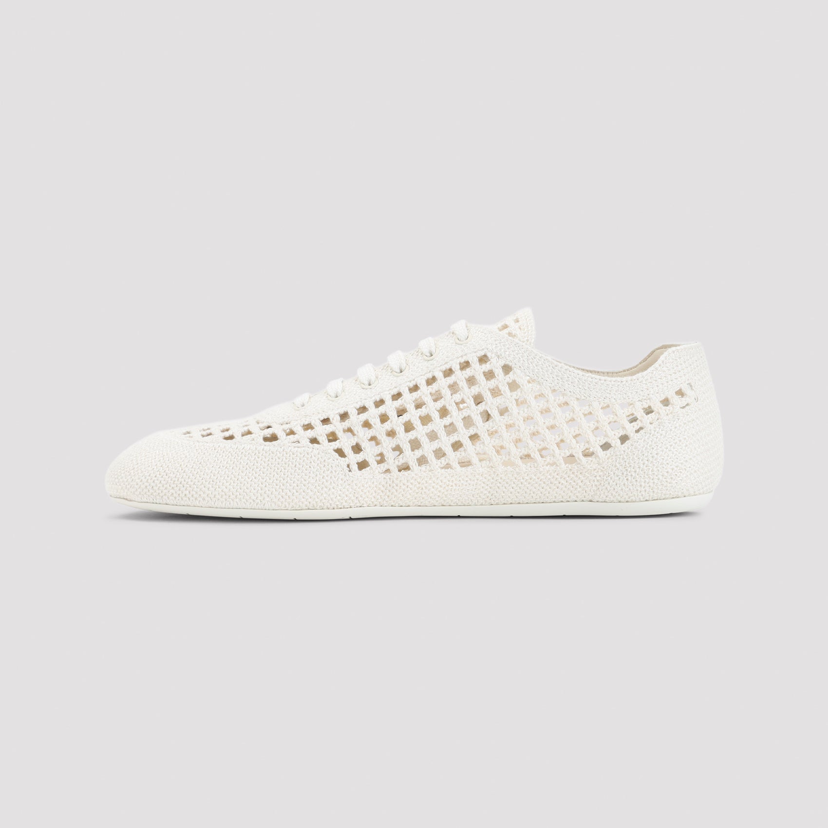 Collapse Sneakers White Cotton Polyester