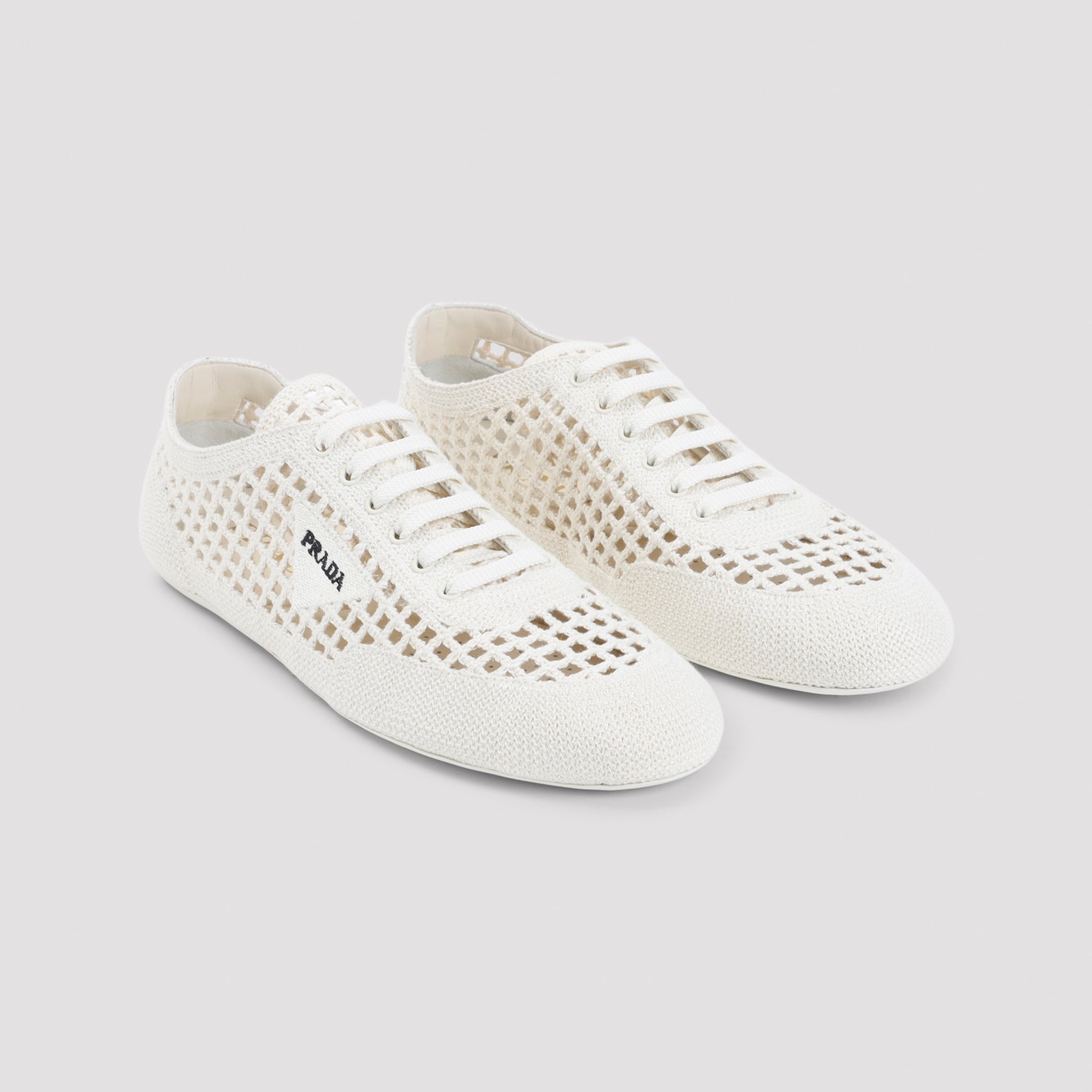 Collapse Sneakers White Cotton Polyester