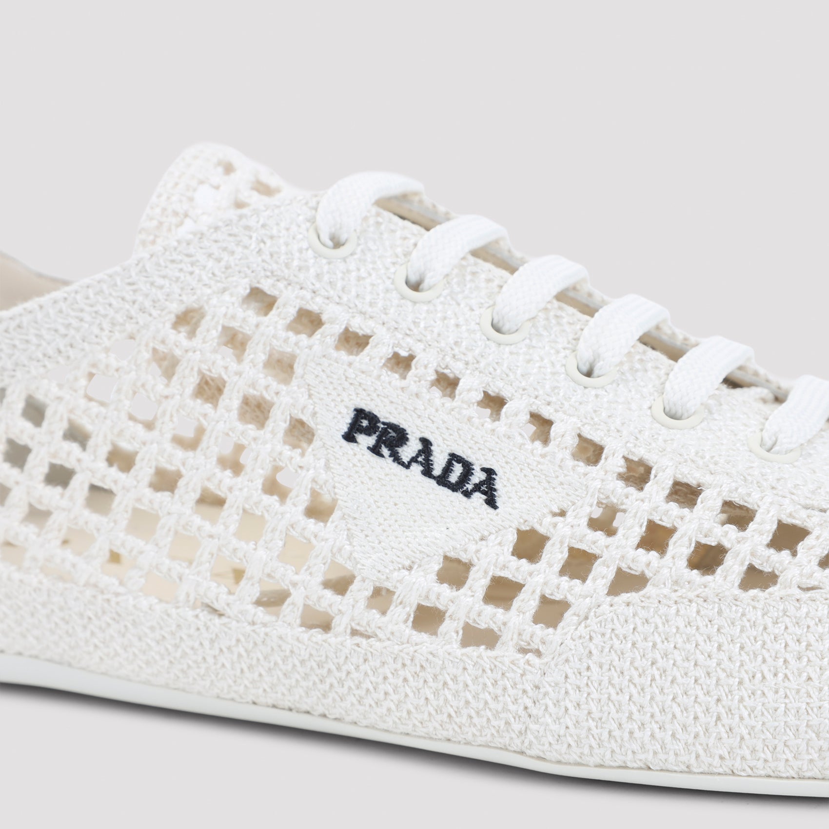Collapse Sneakers White Cotton Polyester