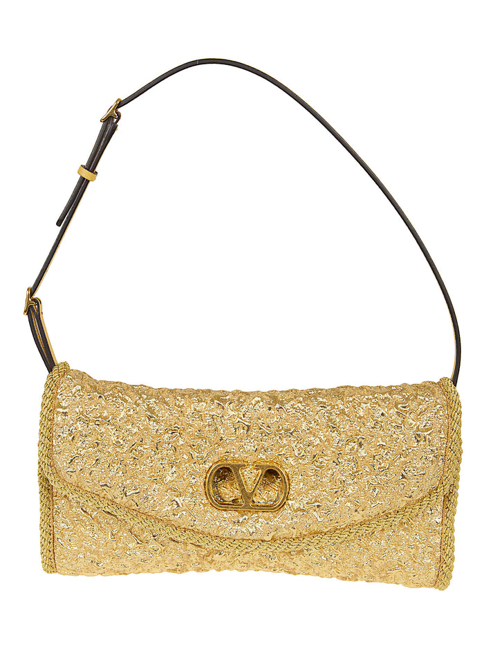 Clutch | Vain Soft Tes.jacq.cloque-vit.soft Grain L.-torcho Metallic Borsa