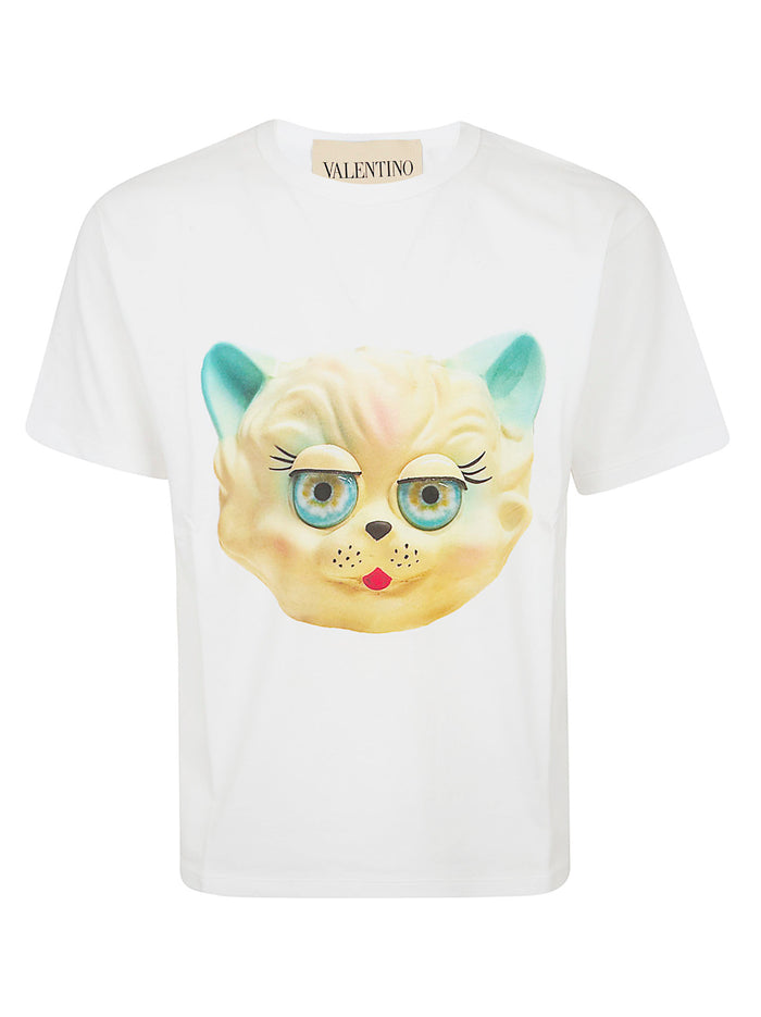T-shirt Le Chat De La Maison Cotton Jersey White