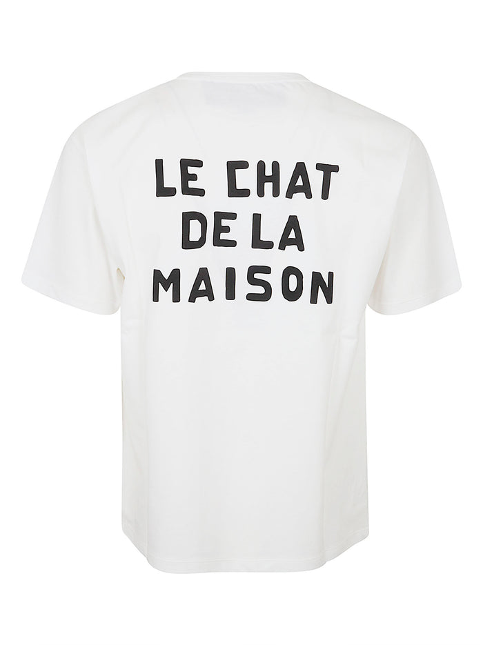T-shirt Le Chat De La Maison Cotton Jersey White