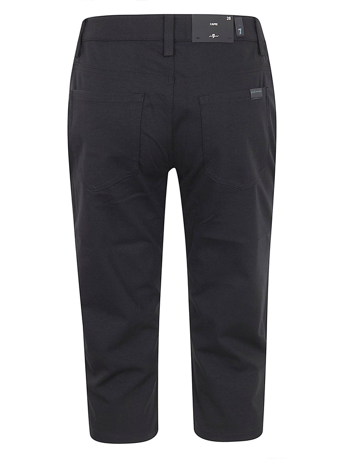 Capri Black Cotton Nylon Ea Jean