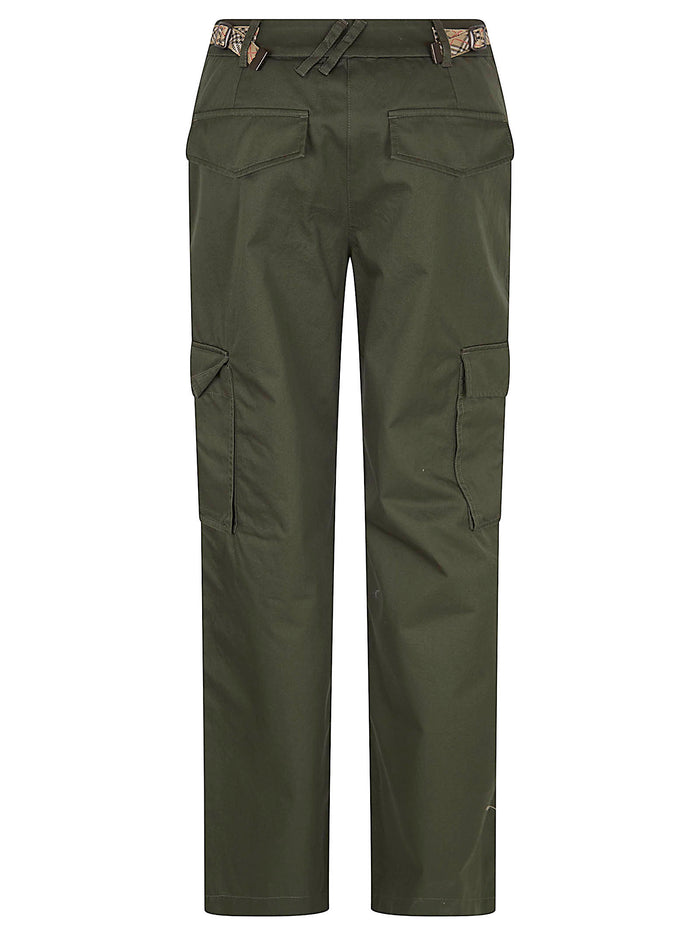 Freja W Trousers Brown Cotton Pantaloni