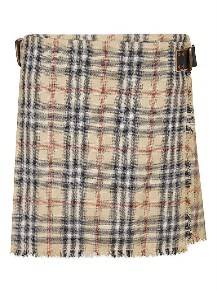 Skye W Skirts Nude & Neutrals Wool Gonna
