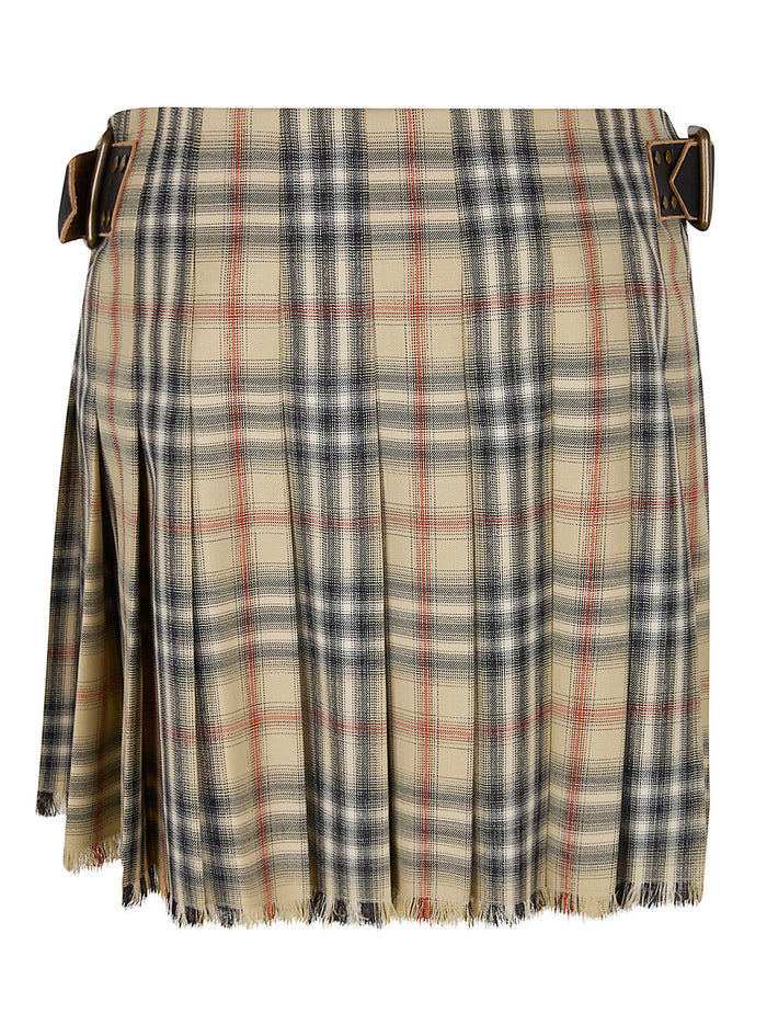 Skye W Skirts Nude & Neutrals Wool Gonna
