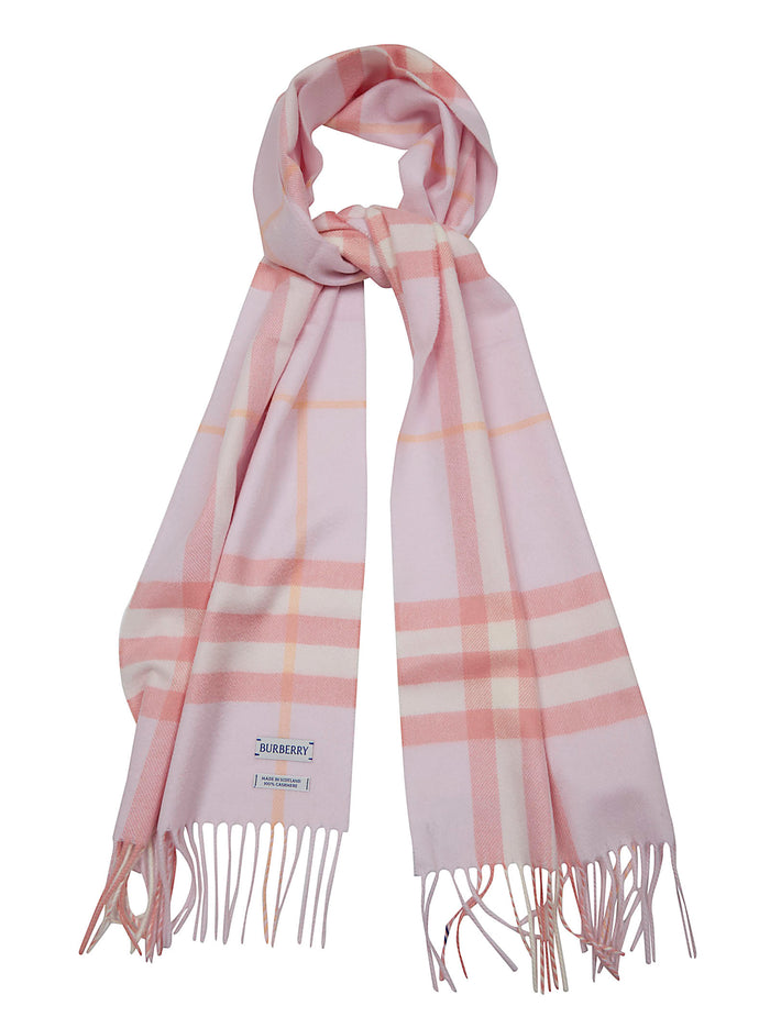 Mu Giant Chk Cs Sc Pink & Purple Cashmere Cappello
