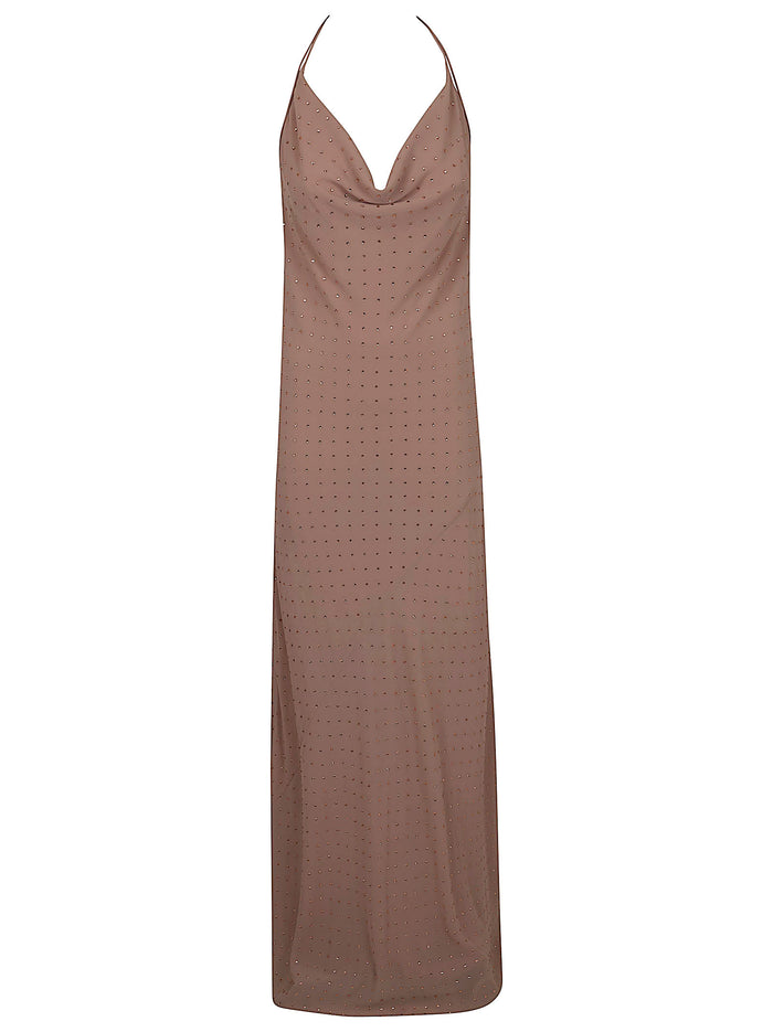 Farro Abito Georgette Full Pink & Purple