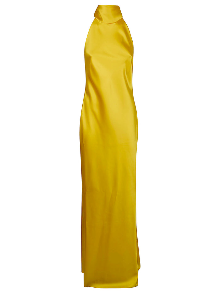 Chilton-sleeveless-gown Yellow & Orange Acetate Viscose Elastane Abito