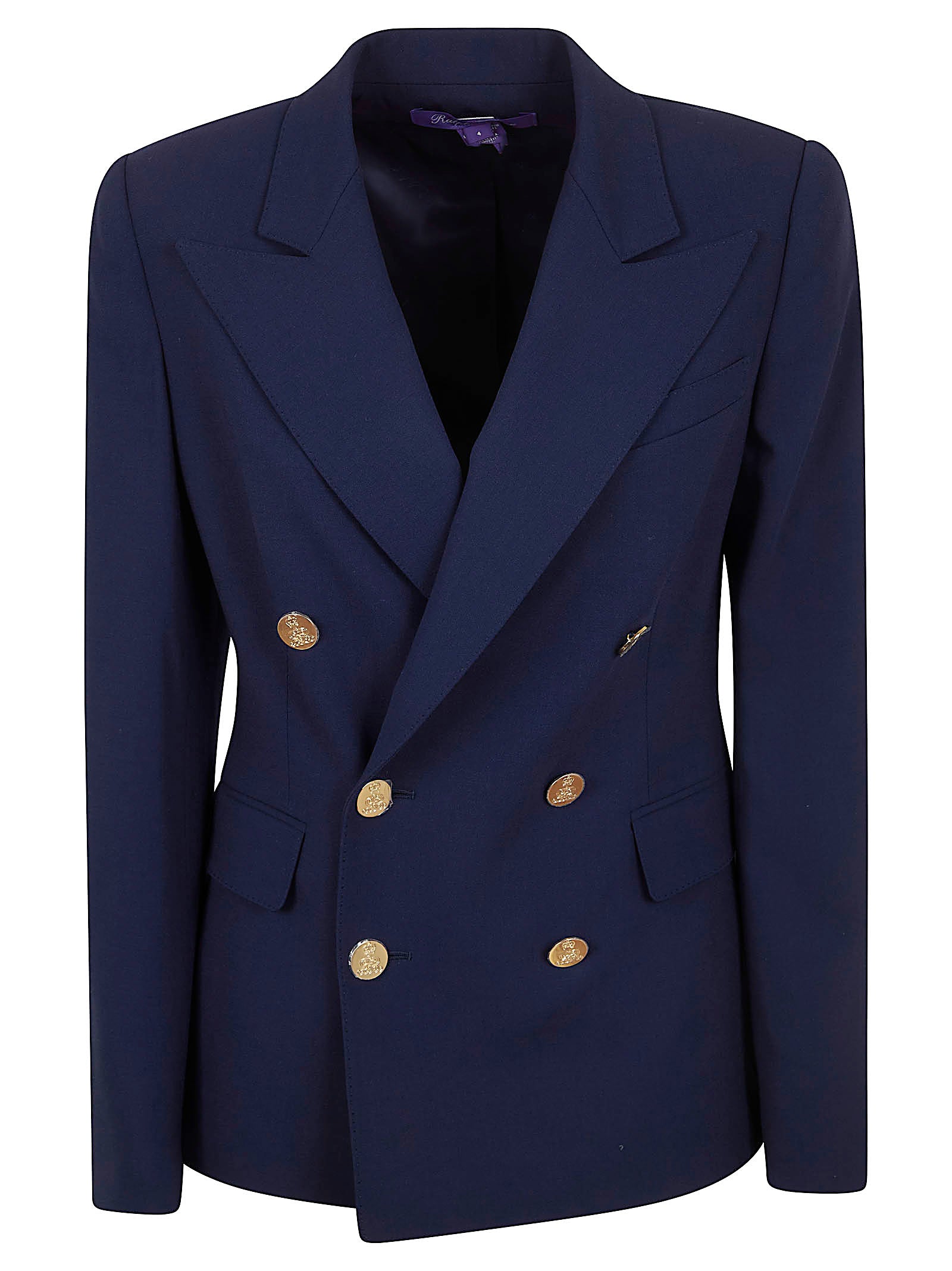Camden-lined-jacket Blue Wool Elastane Giacca
