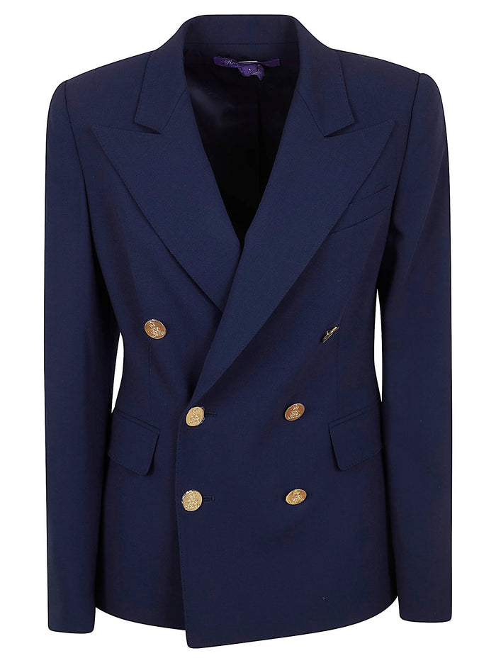 Camden-lined-jacket Blue Wool Elastane Giacca