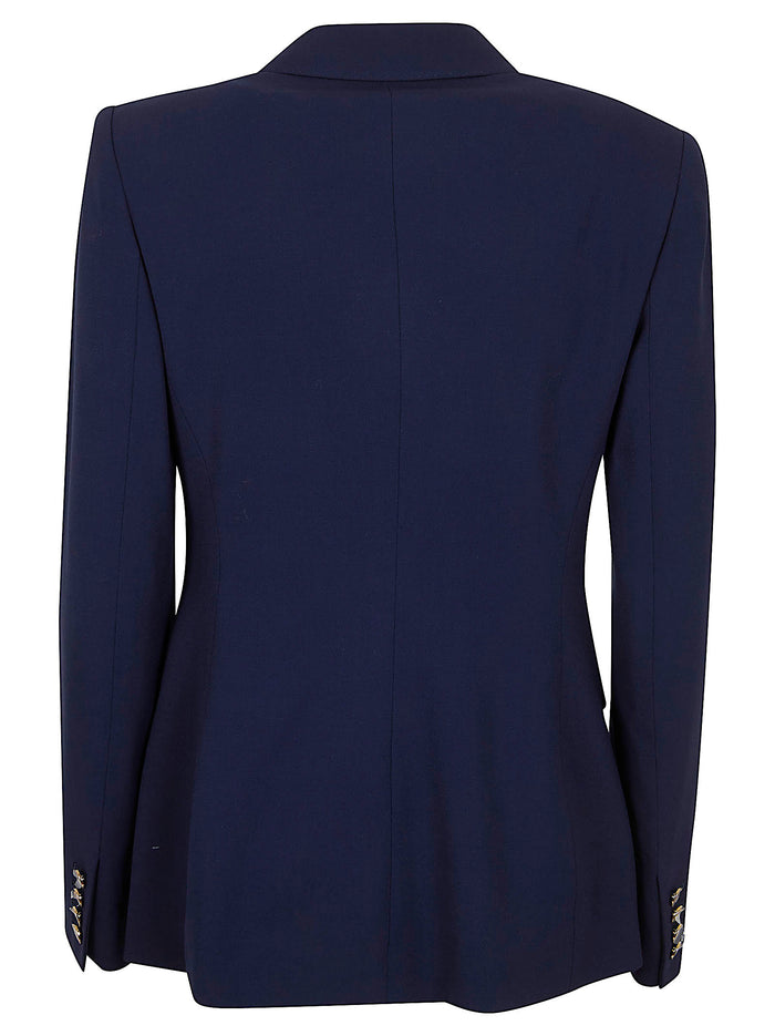 Camden-lined-jacket Blue Wool Elastane Giacca