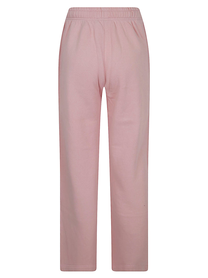 Knit-open Bottom Sweatpant-pants Pink & Purple Cotton Polyester Pantaloni