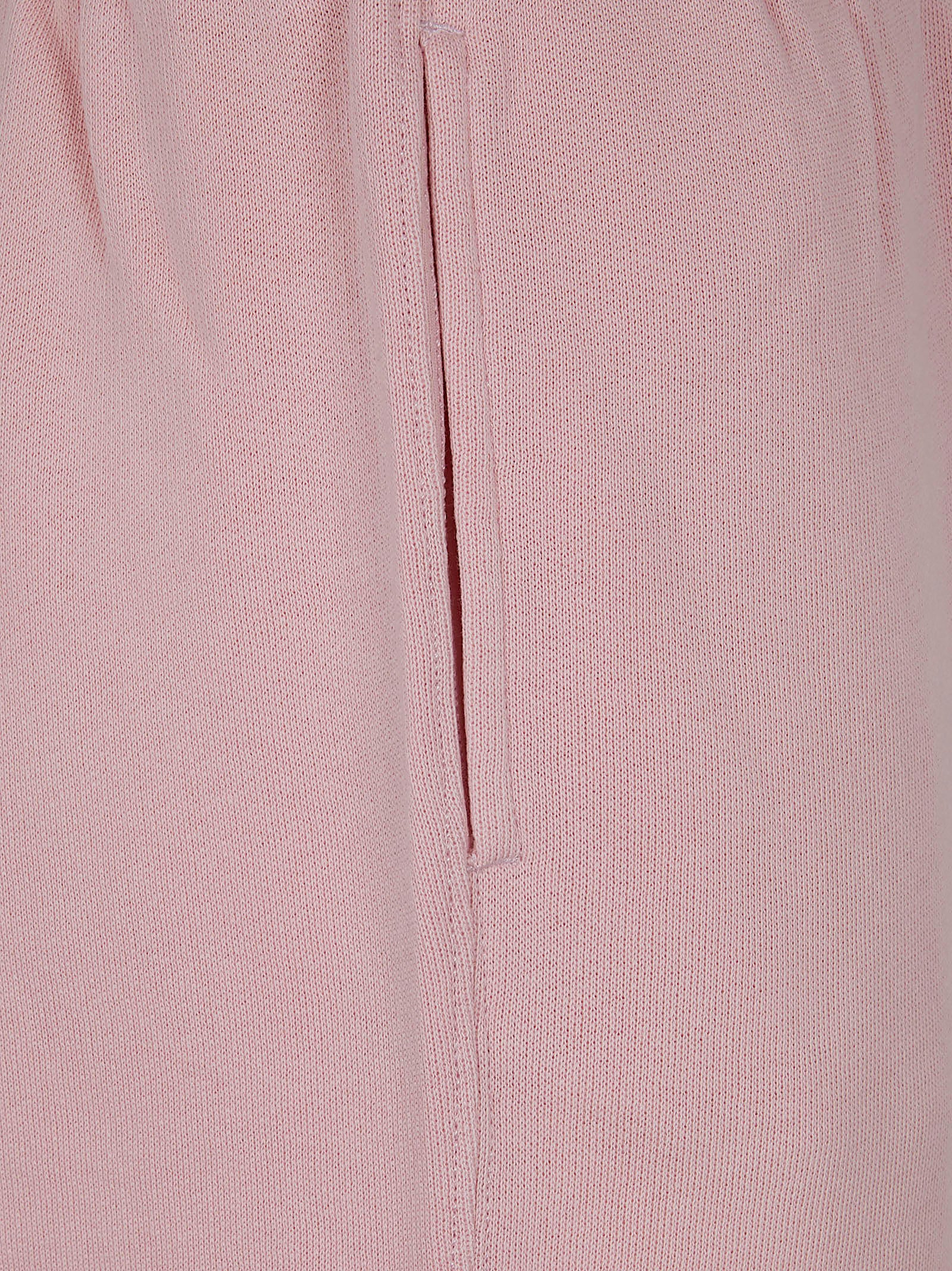 Knit-open Bottom Sweatpant-pants Pink & Purple Cotton Polyester Pantaloni