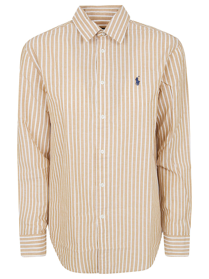 Woven-sport Shirt-shirt White Cotton Linen Camicia