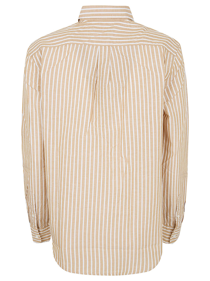 Woven-sport Shirt-shirt White Cotton Linen Camicia