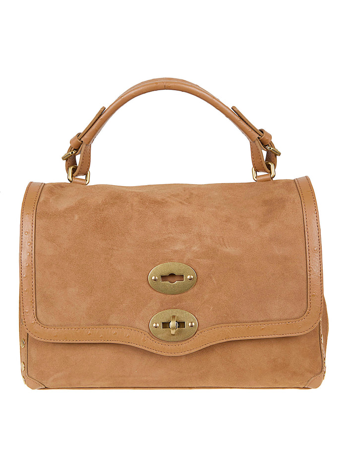 Postina Zashmere Brown Lamb Skin + Internal Cotton Borsa