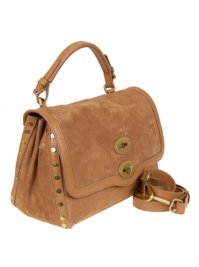 Postina Zashmere Brown Lamb Skin + Internal Cotton Borsa