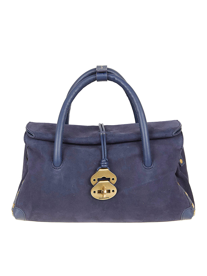 Dotta Zashmere Blue Lamb Skin + Internal Cotton Borsa