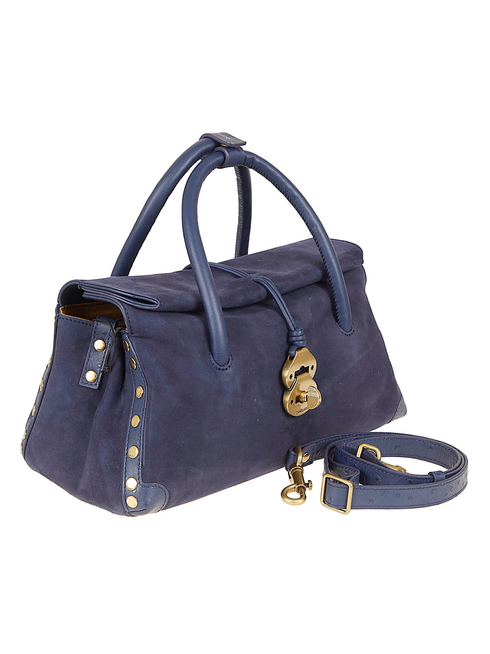 Dotta Zashmere Blue Lamb Skin + Internal Cotton Borsa