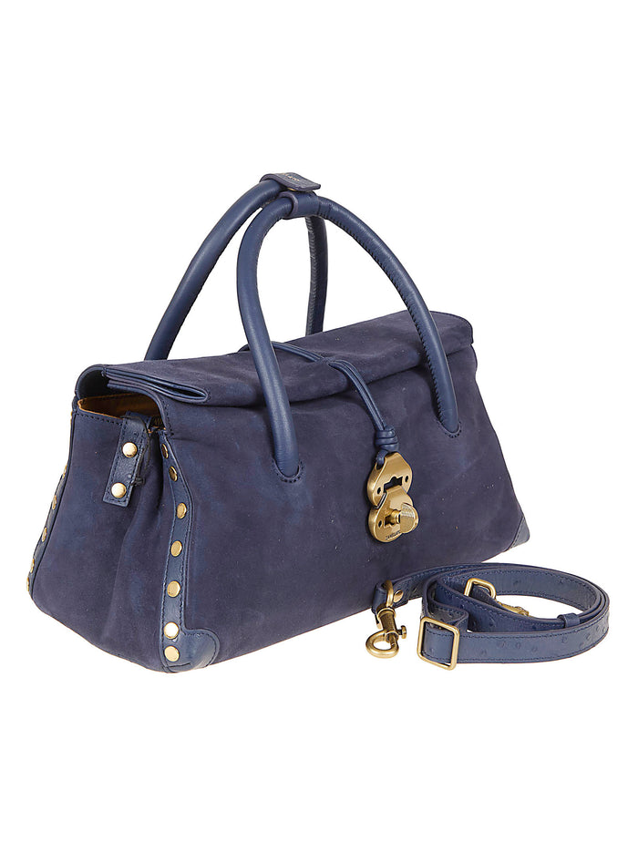Dotta Zashmere Blue Lamb Skin + Internal Cotton Borsa