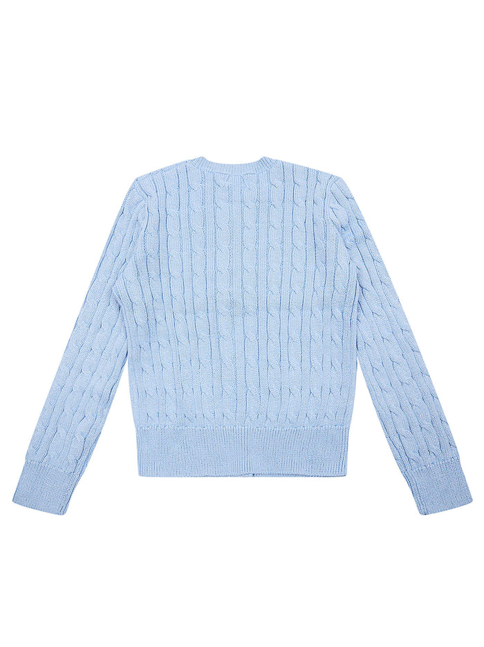 Sweater-cardigan Blue Cotton Maglia