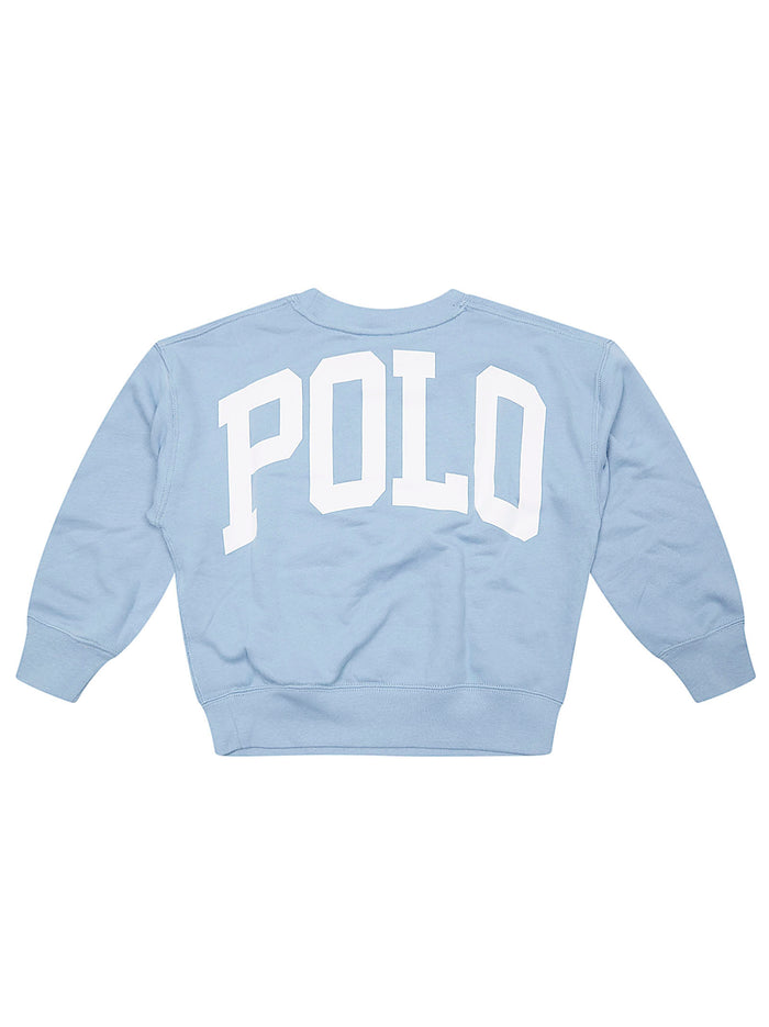Knit-sweatshirt Blue Cotton Polyester Felpa