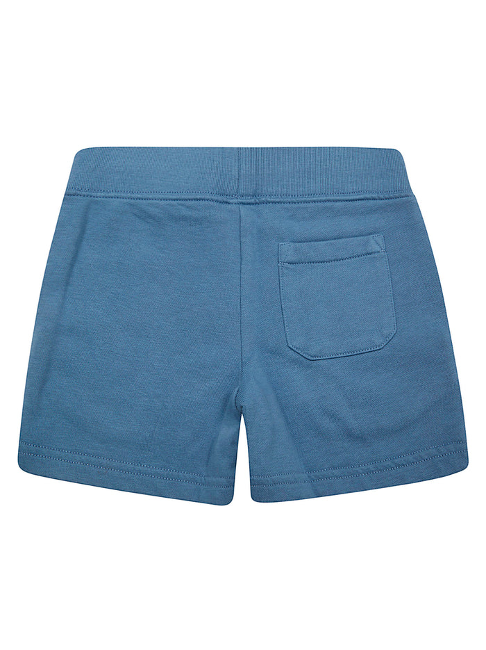 Knit-shorts Blue Cotton Polyester Pantaloni