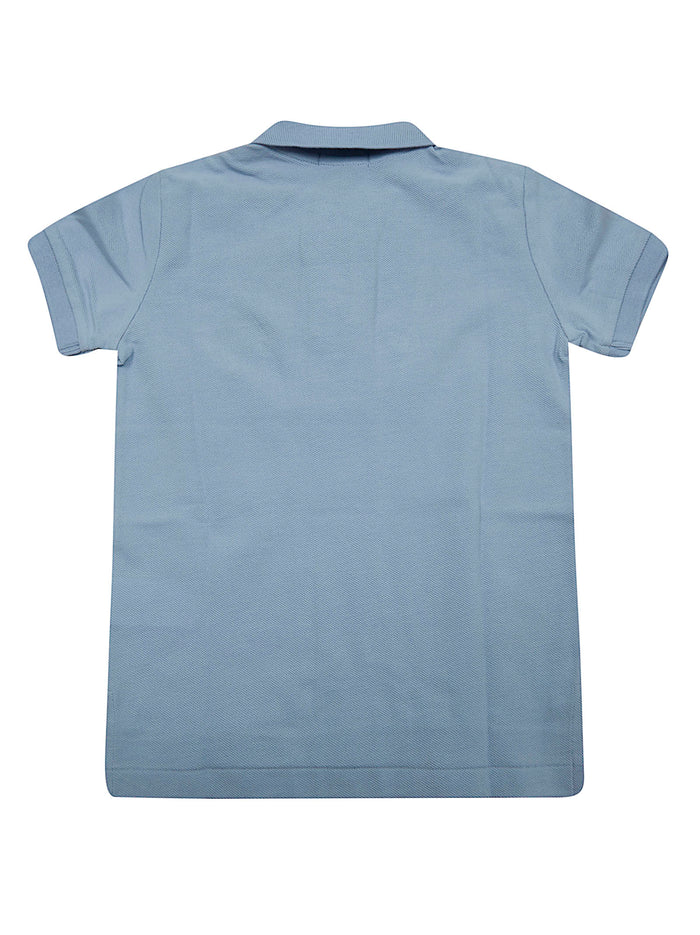Ss Kc-Tops-Knit Blue Cotton T-shirt