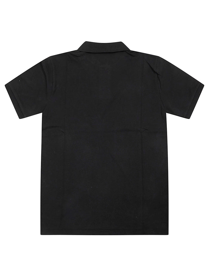Polo-tops-knit Black Cotton T-shirt