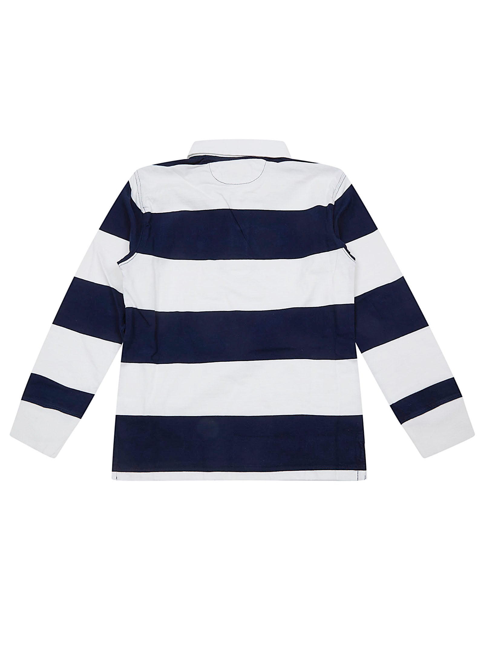 Ls Yd Rugby-knit Shirts-rugby White Cotton Camicia