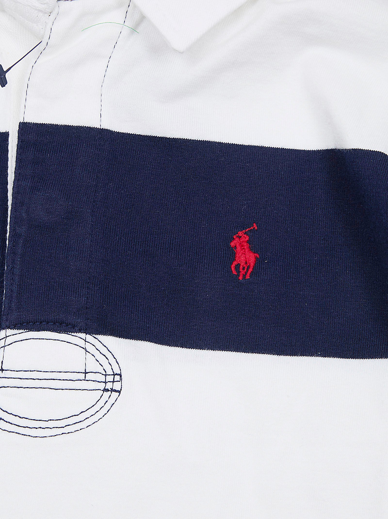Ls Yd Rugby-knit Shirts-rugby White Cotton Camicia