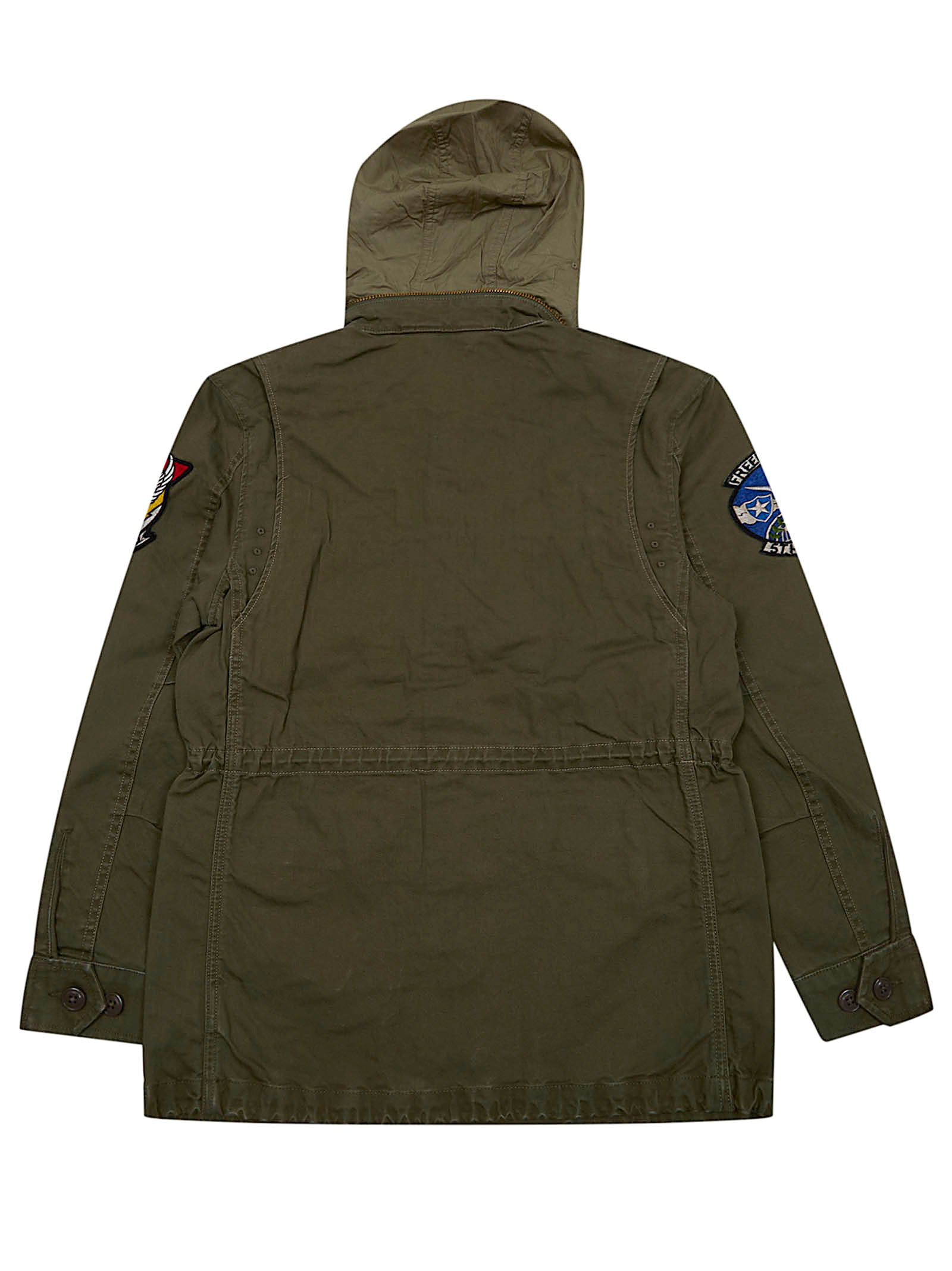 Icon Jacket-outerwear-field Jacket Green Cotton Giacca