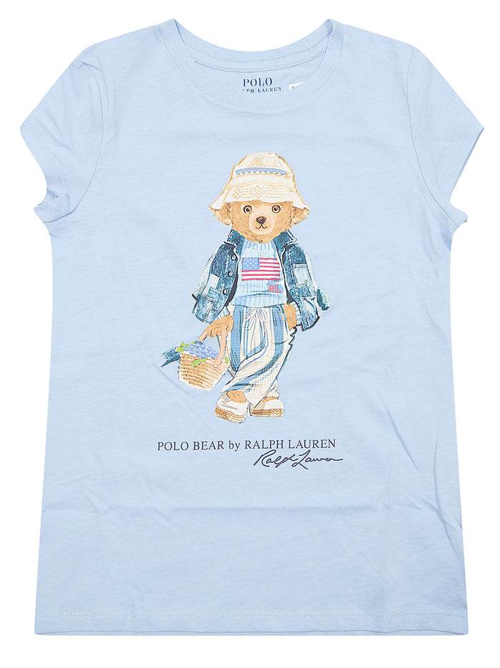 Knit-t-shirt Blue Cotton